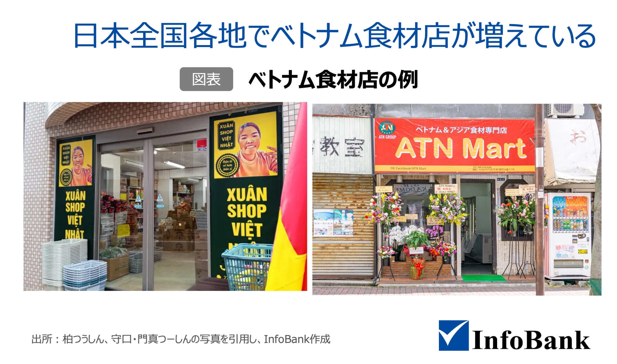 ベトナム食材店の例：日本全国各地でベトナム食材店が増えている